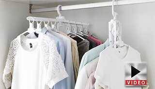 8-in-1 Folding Clothes Hangers with 360° Rotation - 1, 2, 3 or 4