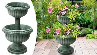 Antique Style Large 2-Tier Planter