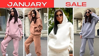 Women's Oversized Fleece Tracksuit Set - 6 Colours & 4 Sizes