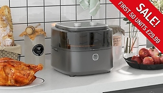 HOMCOM Family-Size 6.5L Air Fryer Oven - With Free Recipe Guide!