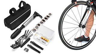 17-Piece Bicycle Wheel Puncture Repair Kit