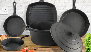 6-Piece Cast Iron Cookware Set