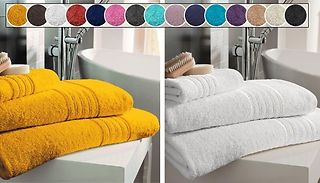 4-Pack of Hampton Egyptian Cotton Jumbo Bath Sheets - 15 Colours