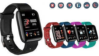 116-Plus Fitness Tracker With HR and BP Monitor - 5 Colours