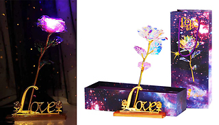 Love Rose Statue & Stand - 2 Sizes & Optional LED