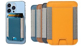 Magnetic Card Holder Phone Attachment - 4 Colours