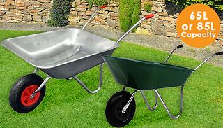Steel or Plastic Garden Wheelbarrow - 65L or 85L