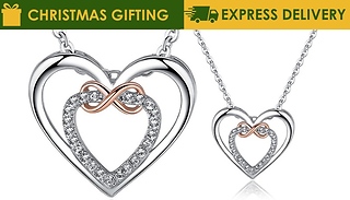 Swarovski Elements 'Infinity' Heart Necklace
