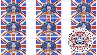 8, 16, or 24 King Coronation Printed Bunting Flags