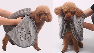 Super-Absorbent Quick-Drying Pet Towel - 2 Sizes 