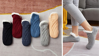 Men or Women Anti-Slip Fluffy Socks - 6 Colours 