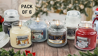 Yankee Candle Christmas Holiday Season Bundle – 6 x 104g Jars