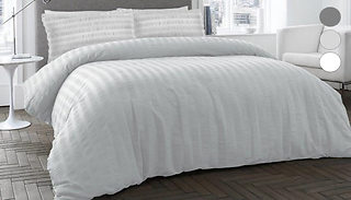 Seersucker Duvet Set - 3 Sizes & 3 Colours