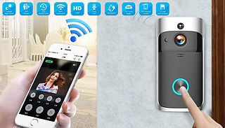 3-in-1 Smartphone-Connected Video Doorbell With Intercom - 2 Colours &...