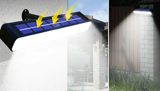 Solar Garden Wall Night Light - 2 Colours & 2 Lights