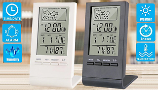 LED Digital Clock & Weather Indicator - 2 Colours