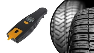 Benson Car Tyre Pressure Gauge & Tyre Tread Depth Gauge