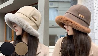Thick Plush Bucket Hat - 4 Colours 