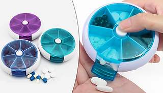 7-Day Press Pill Case - 3 Colours