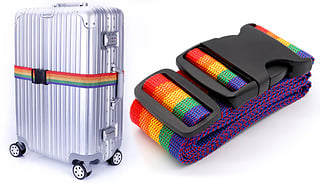 2-Piece Rainbow Luggage Safety Strap Set