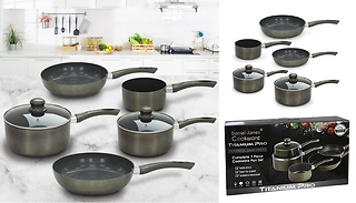 Daniel James Titanium Pro 7-Piece Ceramic Pan Set