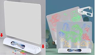 3D Fluorescent Drawing Board - 2 Styles, 2 Sizes