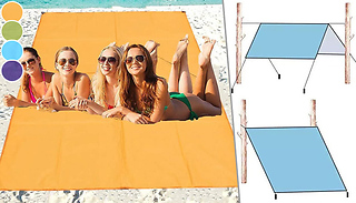 Plastic Outdoor Sand-Proof Beach Mat - 4 Colours & Sizes