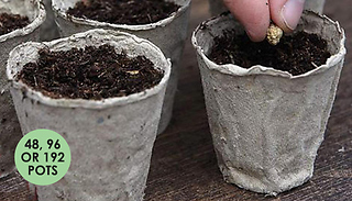 Garden Grow Fibre Grow Pots - 48, 96 or 192-Pack