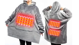 Heated Hoodie Blanket- 4 Colours