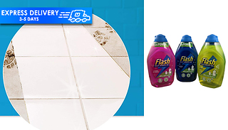 3x 600ml Flash Multi Surface Gel Cleaner