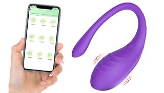2-in-1 Vibrator with Bluetooth Control App - 2 Colours & Basic or Prem ...