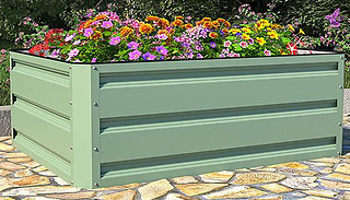 1 or 2 Metal Raised Garden Flower Bed Planters - 2 Sizes