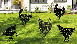 1 or 5-Pack of Cute Garden Chicken Ornaments