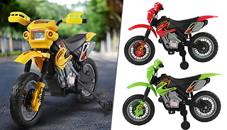 6V Kids' Electric Ride-On SFX Motorcycle - 3 Colours