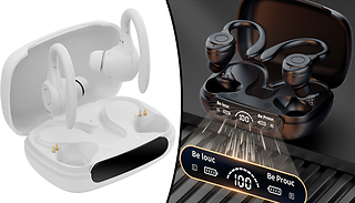 Wireless In-Ear Sports Earbuds & LED Charging Case - 2 Colours