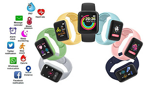 12-in-1 Waterproof Touchscreen Smartwatch With Blood Pressure Monitor ...
