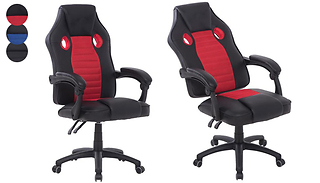 Faux Leather Racing Seat Desk Chair - 3 Colours