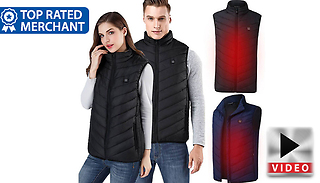 Unisex Thermal Electric USB Heated Gilet - 6 Sizes & 3 Colours