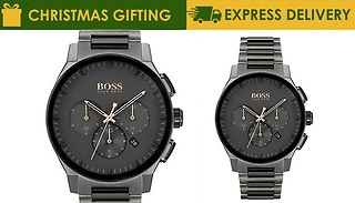 Black Hugo Boss 1513814 Chronograph Hero Family Watch