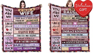 Personal Love Letter Fleece Blanket - 4 Options & 4 Sizes