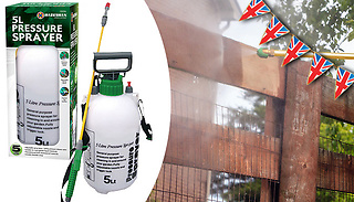 5L Garden Pressure Sprayer - Fence Painting & Weedkilling!