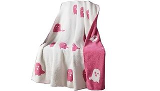 Halloween Pink Ghost Blanket - 4 Sizes
