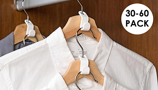 30 or 60 Clothes Hanger Connecting Hooks