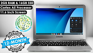 Samsung Chromebook XE303 11.6 Inch Cortex A5 2GB RAM 16GB With Optiona ...