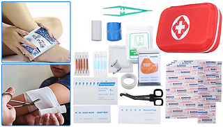Emergency First Aid Portable Kit with Case