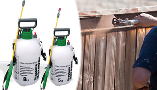 5L or 8L Garden Pressure Sprayer - Fence Painting & Weedkilling!