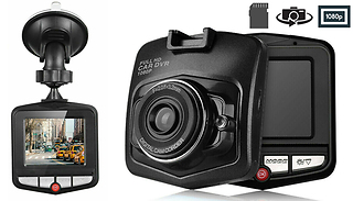 1080p HD Wide-Angle Car Camera With Optional 32GB SD Card