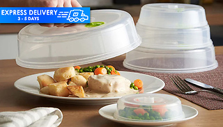 5-Pack of Ventilated Microwave Splatter Guard Covers