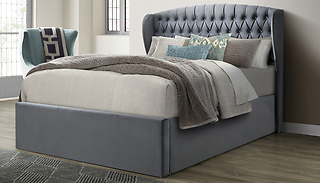 Warwick 4ft6 Double Grey Ottoman Storage Bed Frame
