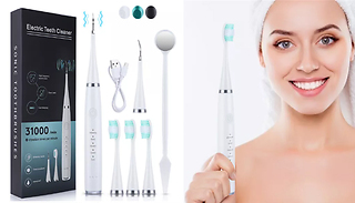Sonic Dental Scaler & Toothbrush Heads Kit - 3 Colours